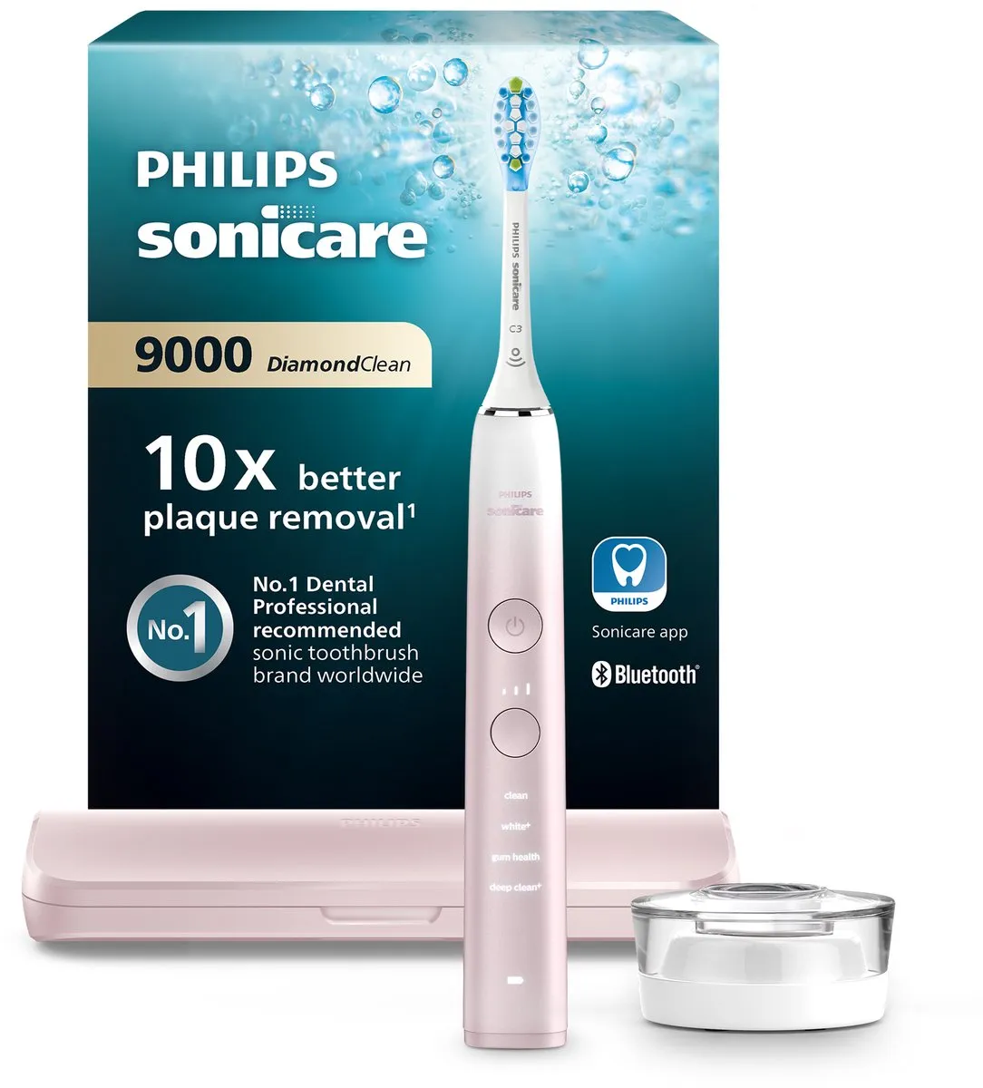 Philips Sonicare DiamondClean 9000 HX9911/84 Elektrische Tandenborstel - Roze/Wit
