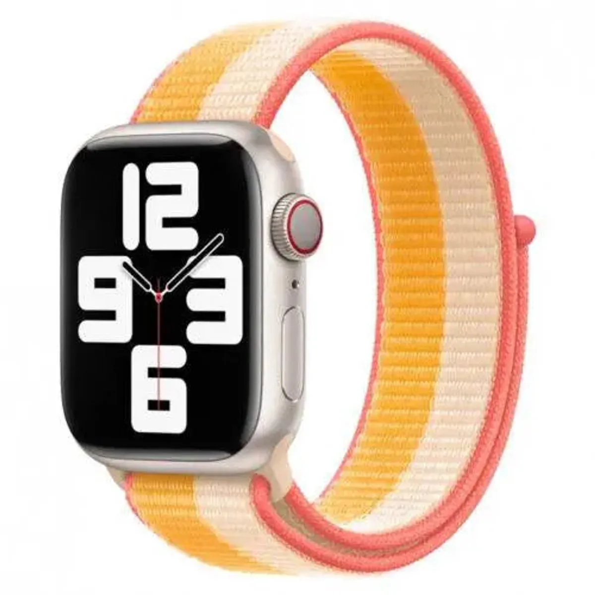 Apple Watch Geweven Sportband 41mm - Mais/Wit