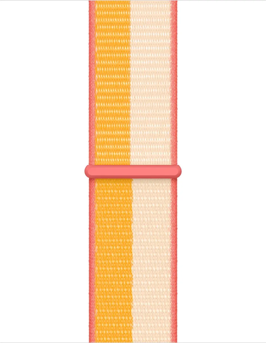 Apple Watch Geweven Sportband 41mm - Mais/Wit