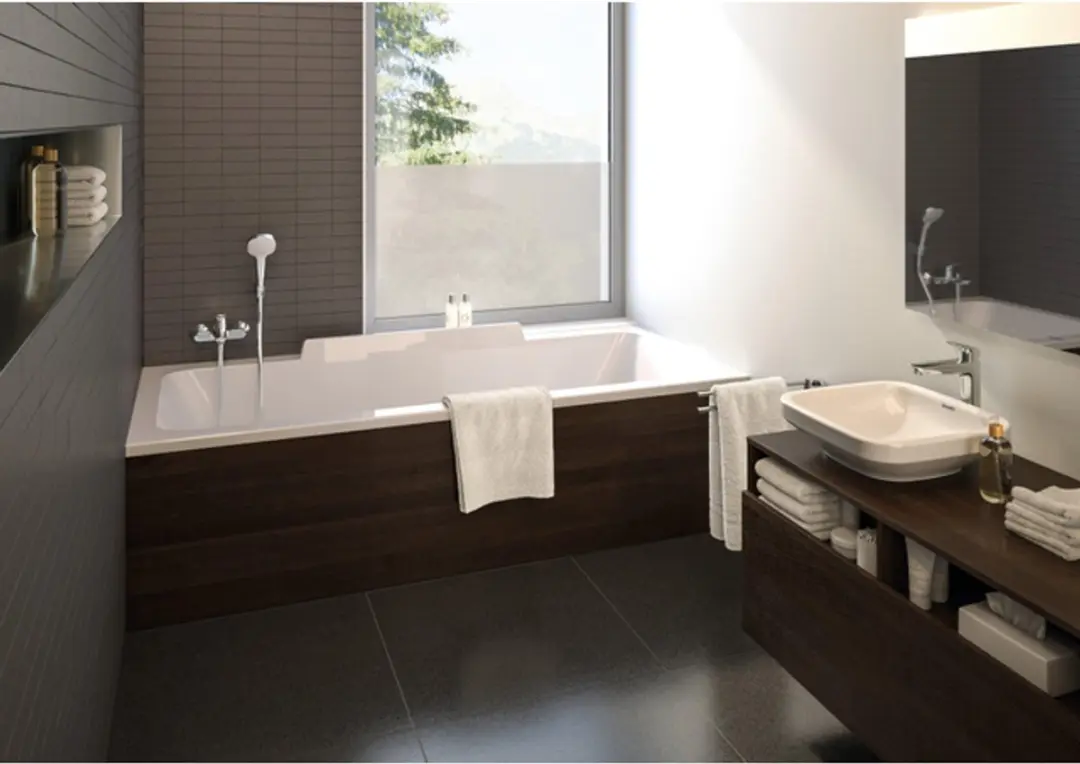 Hansgrohe Logis Badmengkraan Opbouw - Eengreeps - Chroom - afbeelding 5 van 6