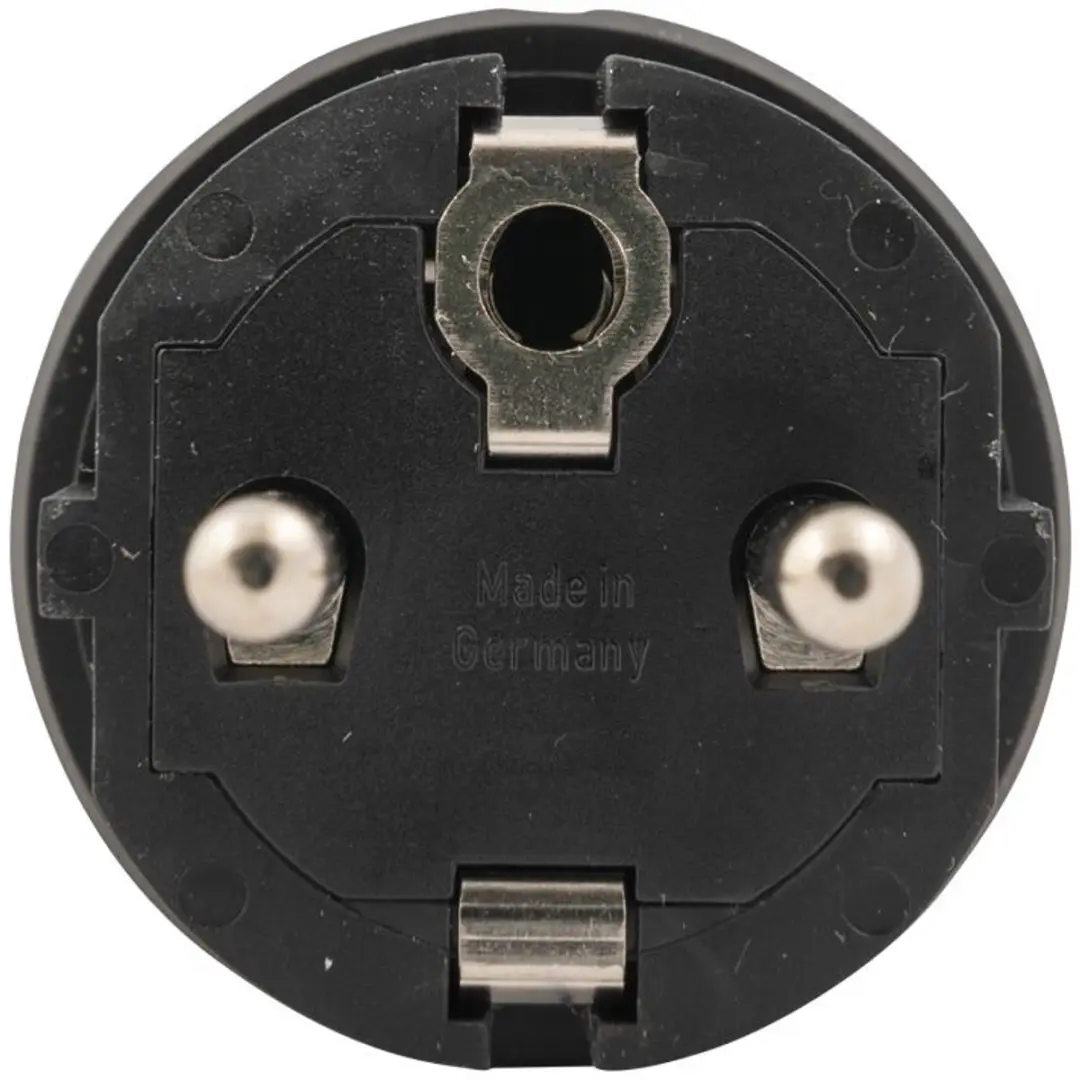 Benson Rubber Schuko Stekker 230V/240V - Zwart - afbeelding 3 van 6