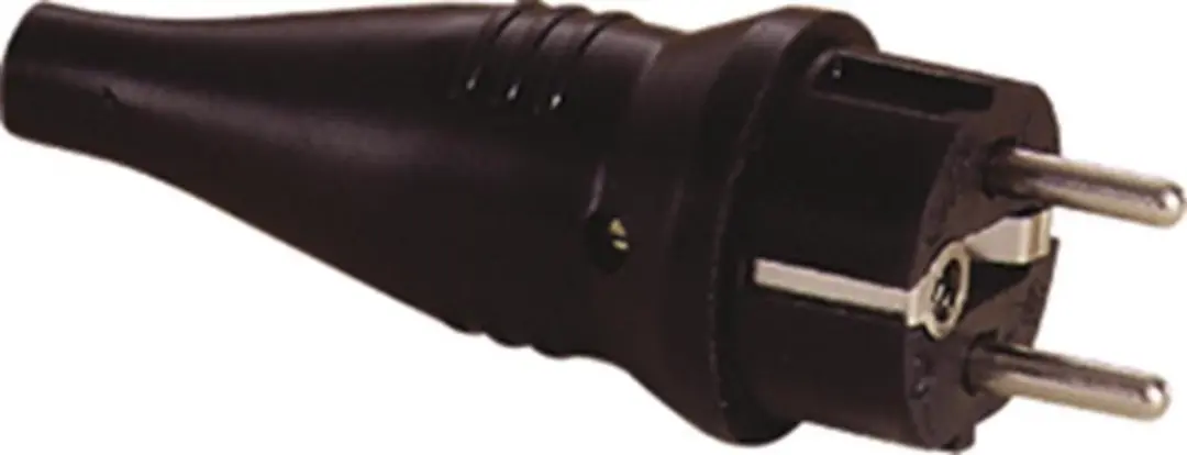 Benson Rubber Schuko Stekker 230V/240V - Zwart - afbeelding 6 van 6