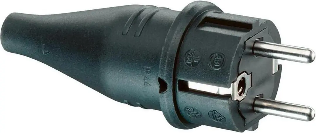 Benson Rubber Schuko Stekker 230V/240V - Zwart - afbeelding 5 van 6