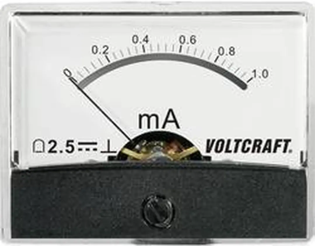 Voltcraft AM-60X46/1MA/DC Inbouwmeter 1 mA Draaispoel