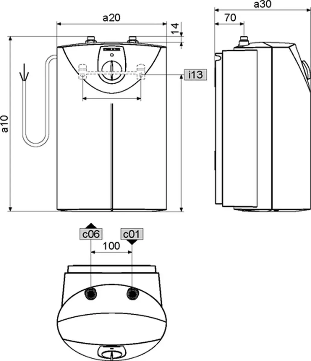 Stiebel Eltron SHU 5 Sli Close-in Boiler - 5L - afbeelding 4 van 5