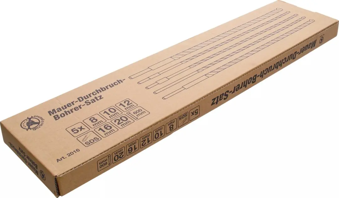 BGS technic HM Muurboorset XL 600mm SDS 8-20mm - 5 delig - afbeelding 3 van 6