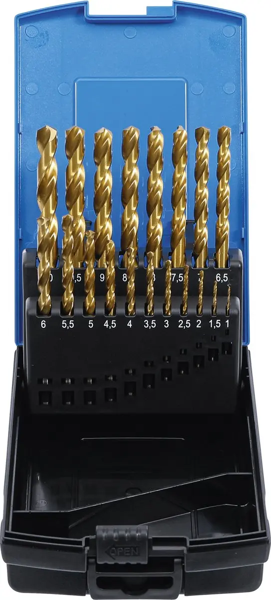 BGS Technic Spiraalboren Set HSS-G 2040 - 1-10mm - 19-delig - afbeelding 2 van 6