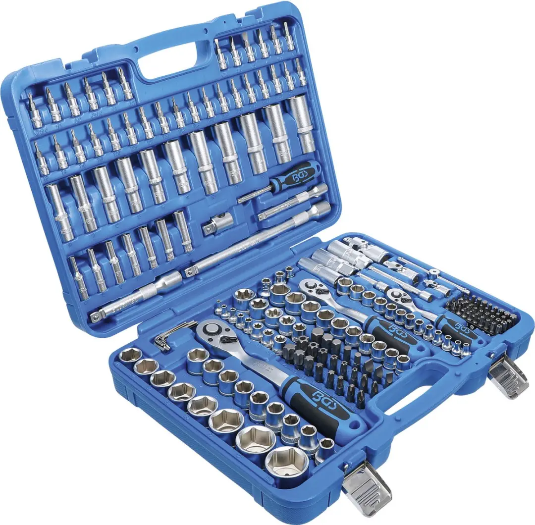 BGS technic Dopsleutelset Zeskant 1/4, 3/8, 1/2 - 192 Delig - Blauw - afbeelding 6 van 6