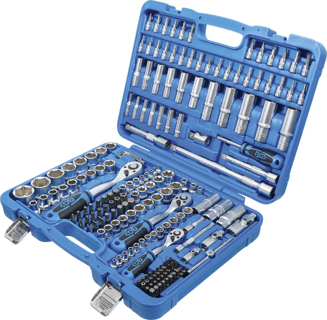 BGS technic Dopsleutelset Zeskant 1/4, 3/8, 1/2 - 192 Delig - Blauw - afbeelding 5 van 6
