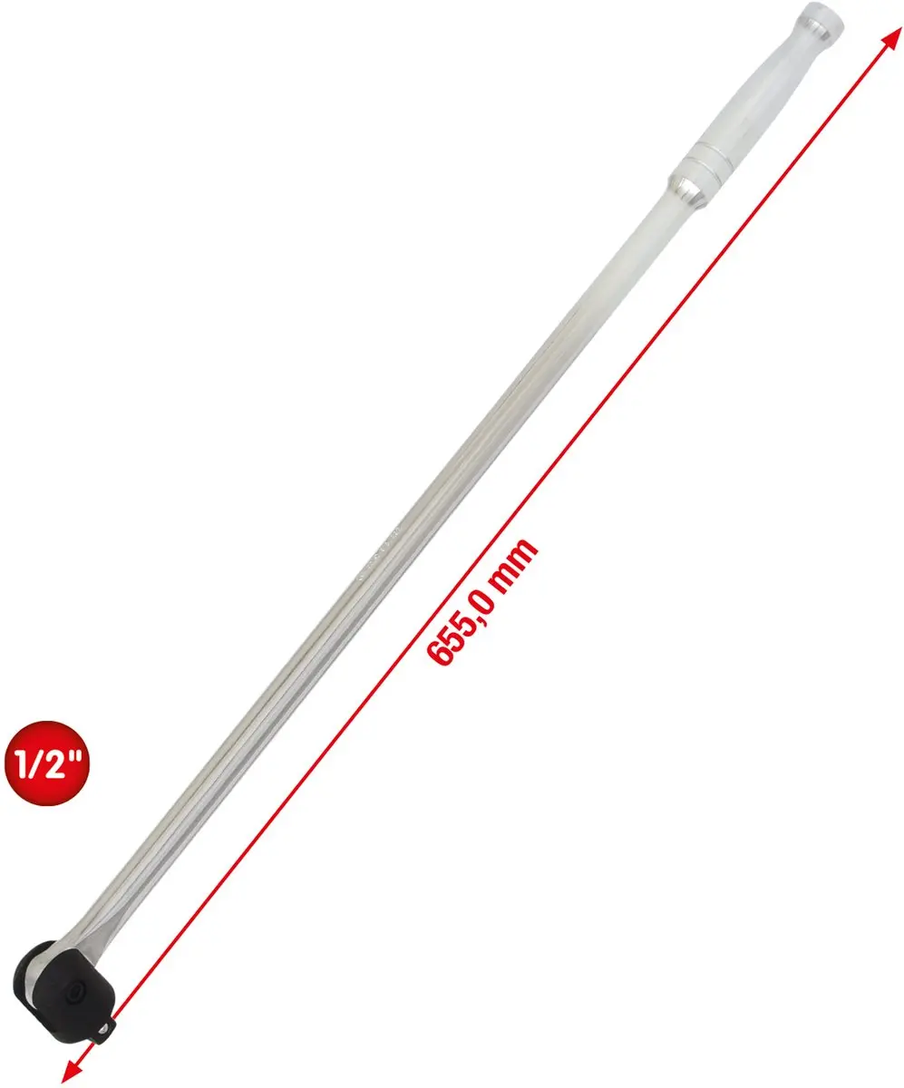 KS Tools CHROMEplus Handgreep 1/2 Inch 600mm - Roestvrij - afbeelding 5 van 6