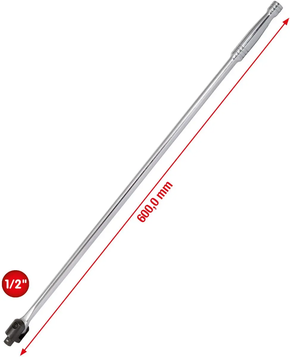 KS Tools CHROMEplus Handgreep 1/2 Inch 600mm - Roestvrij - afbeelding 2 van 6