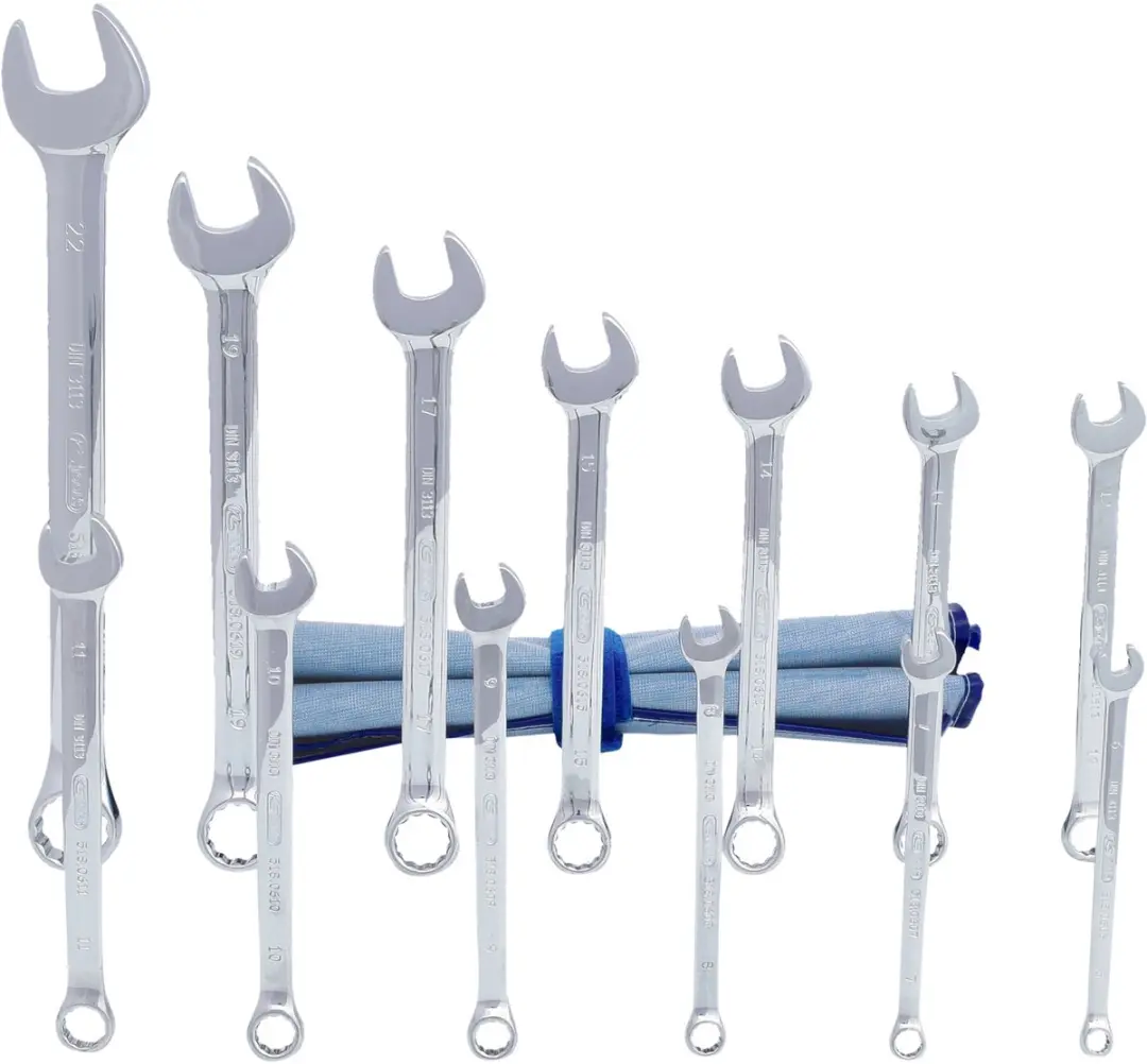 KS TOOLS CHROMEplus Ringsleutelset schuin 13-delig