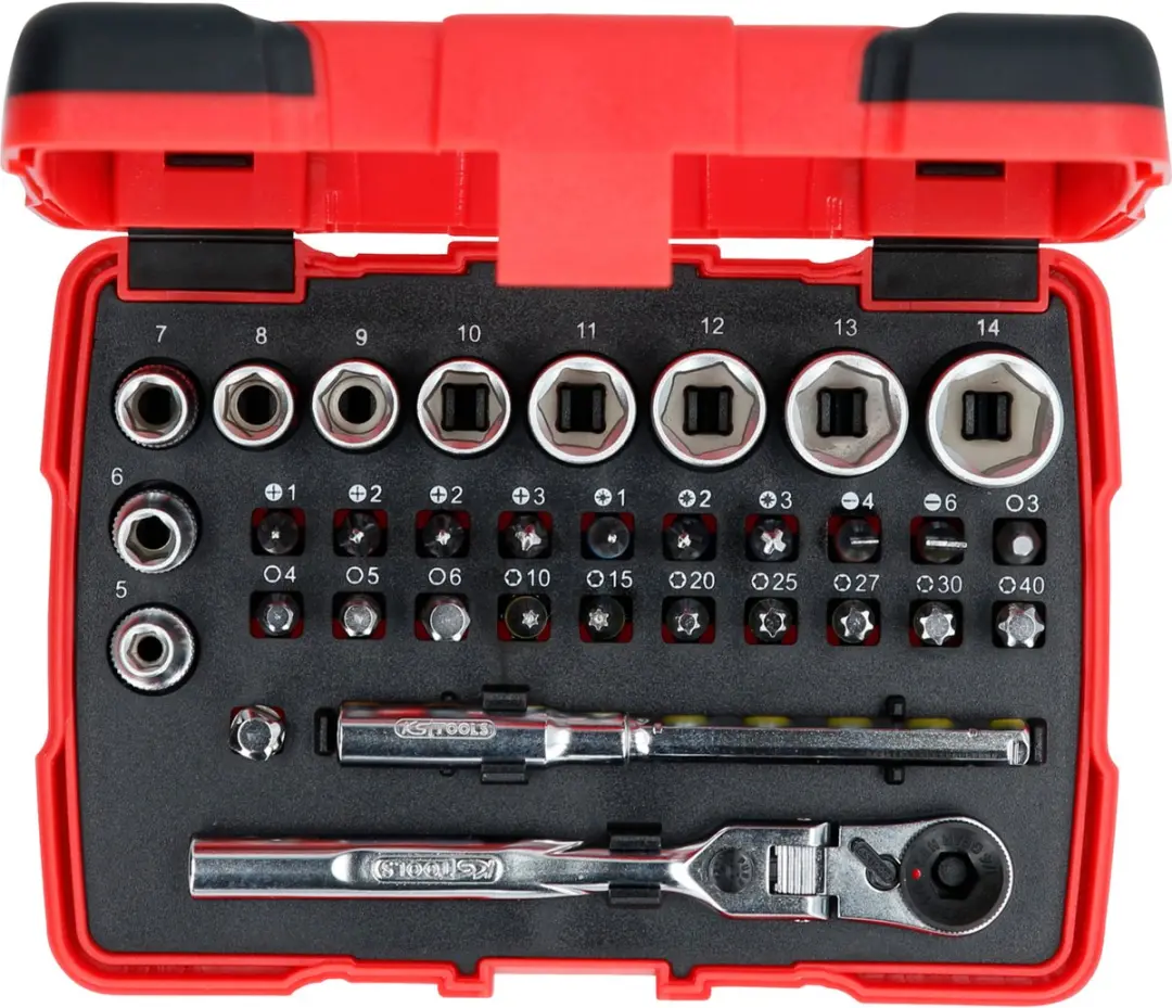 KS Tools 918.3005 1/4" TORSIONbitset - 33 stuks - afbeelding 6 van 6
