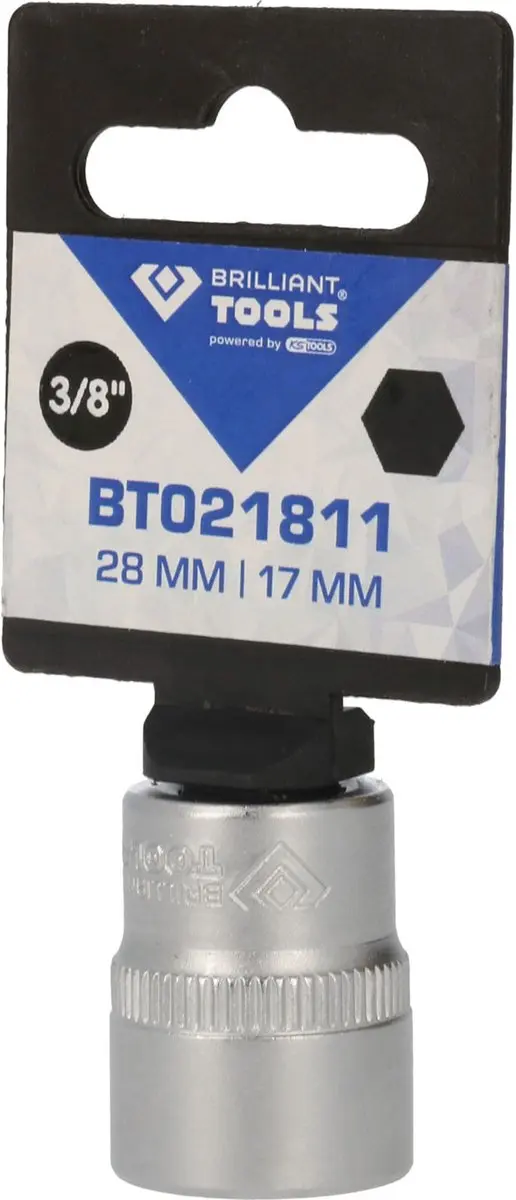 Brilliant Tools BT021811 dopsleutel 3/8" 17 mm - afbeelding 3 van 4