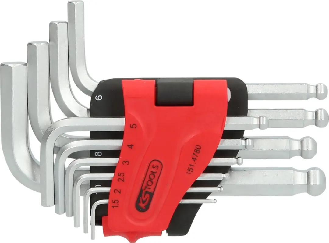 KS Tools 151.4780 Inbus Haakse Schroevendraaierset 10-delig