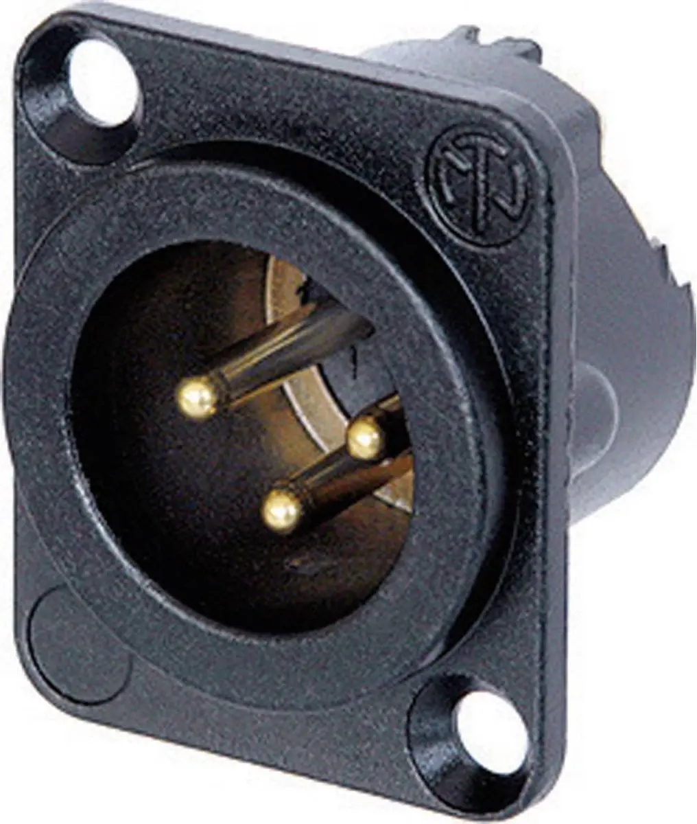 Neutrik NC3MD-LX-B XLR-connector Flensstekker