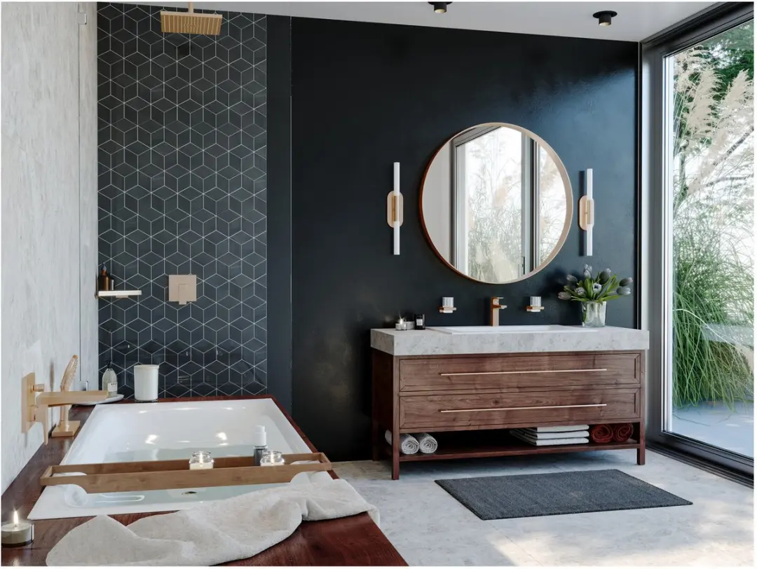 Hansgrohe Metropol Afbouwdeel ééngreeps badmengkraan geborsteld brons 32545140 - afbeelding 3 van 6