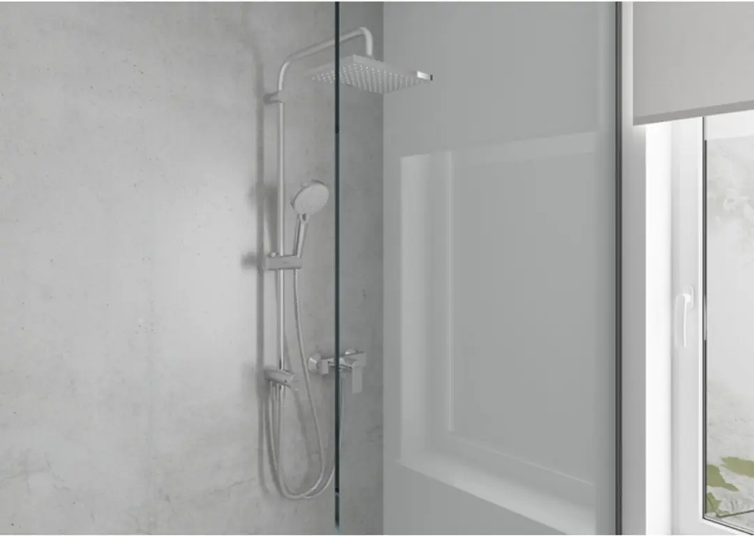 Hansgrohe Vernis Shape Eengreeps Douchekraan - Opbouw - afbeelding 2 van 6