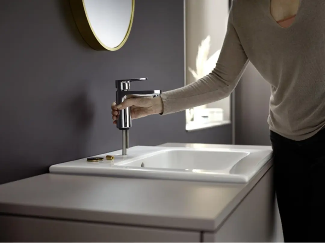 Hansgrohe Vernis Blend Wastafelmengkraan 100 - Chroom - afbeelding 6 van 6