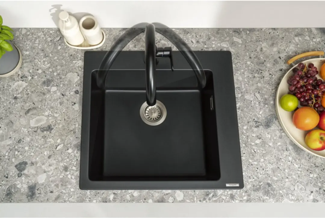 Hansgrohe Vernis Blend M35 Keukenmengkraan - Mat Zwart - afbeelding 6 van 6