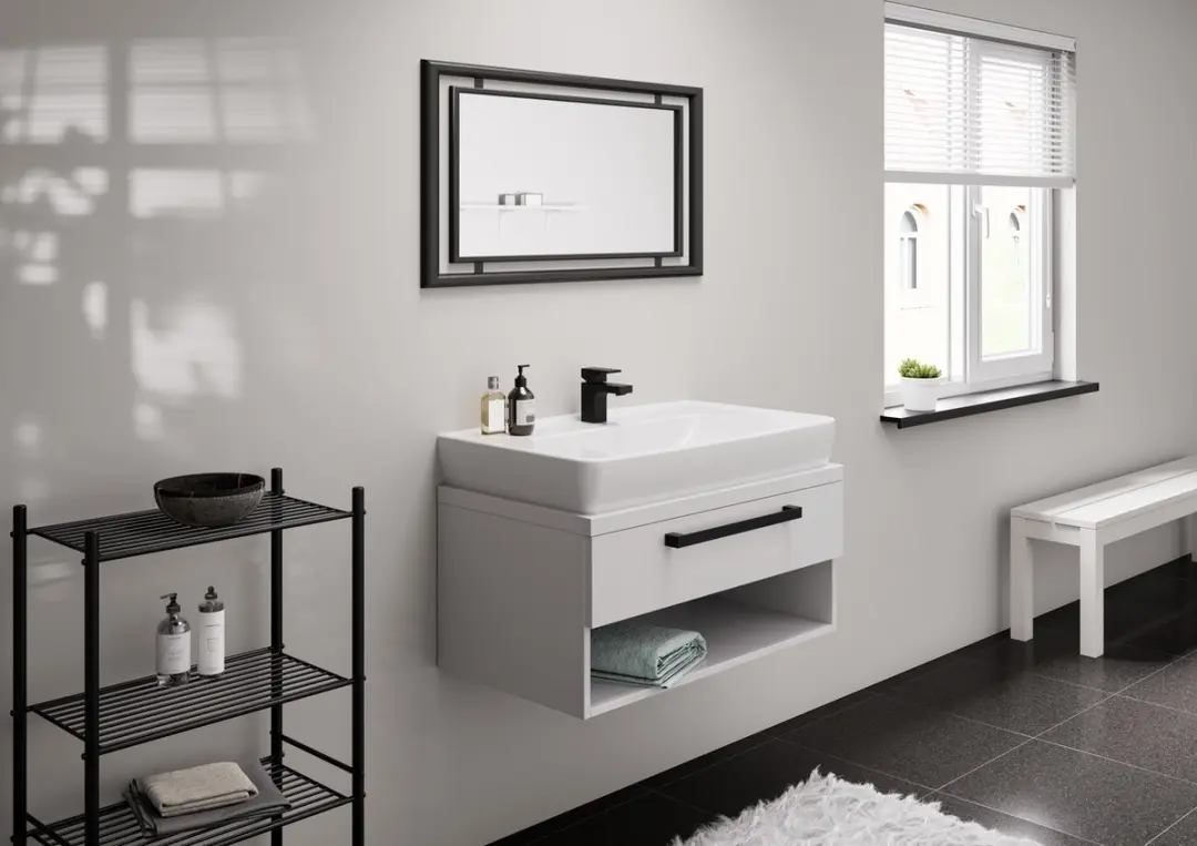 Hansgrohe Vernis Shape Wastafelmengkraan 70 - Ééngreeps - Mat Zwart - afbeelding 6 van 6