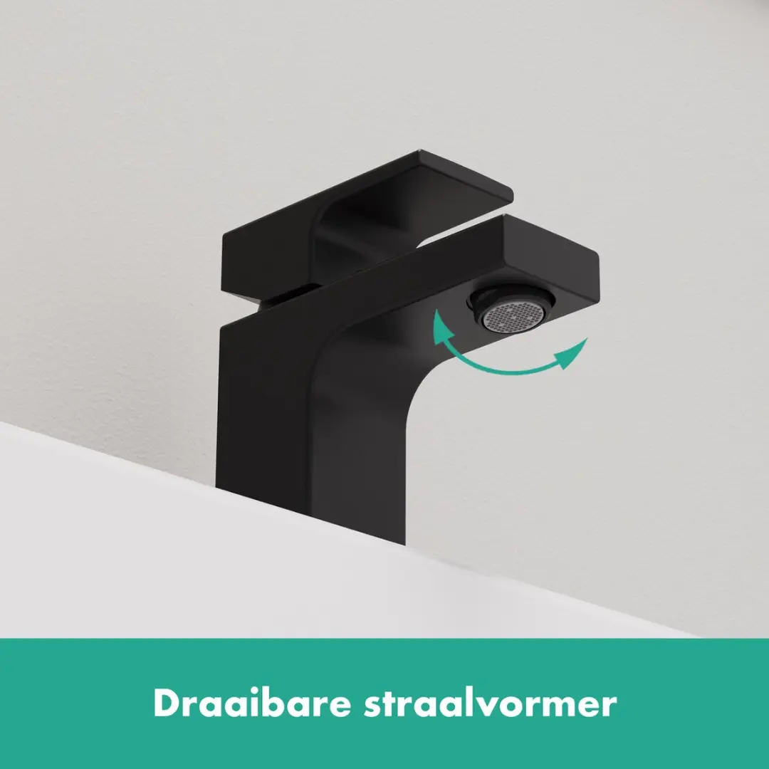 Hansgrohe Vernis Shape Wastafelmengkraan 70 - Ééngreeps - Mat Zwart - afbeelding 3 van 6