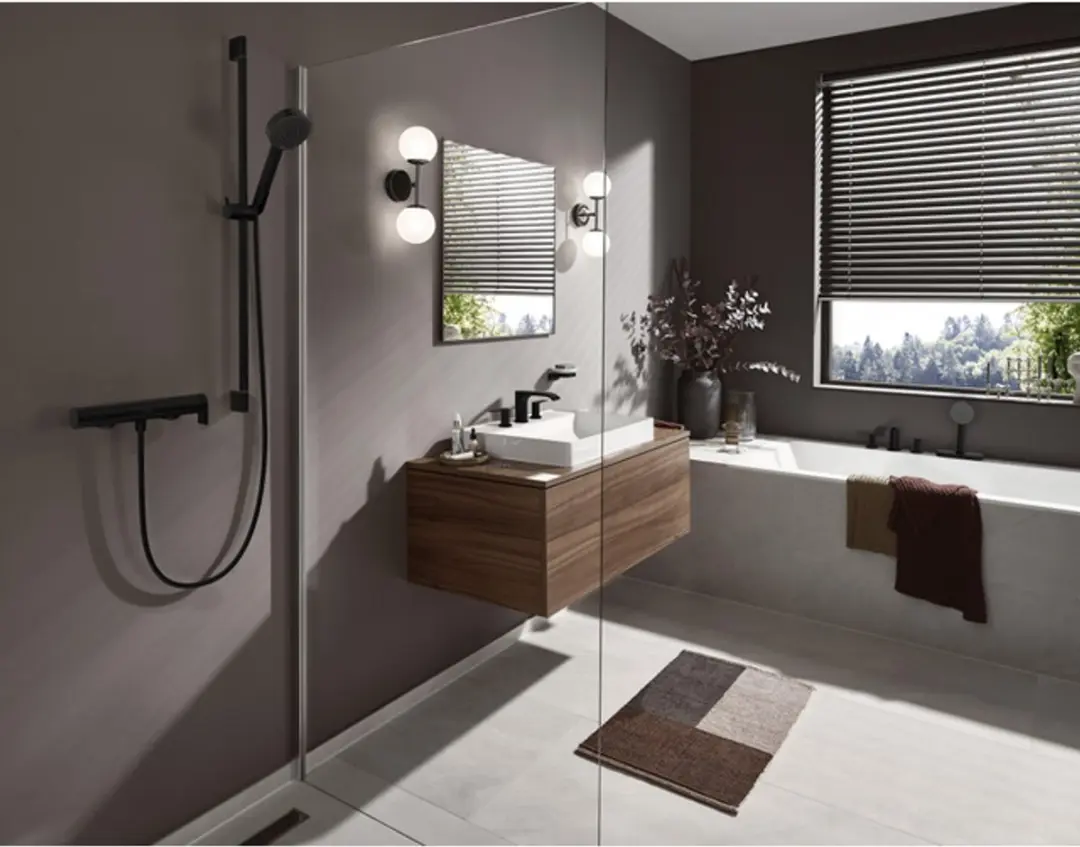 Hansgrohe VIVENIS 75620670 Douchemengkraan - Mat Zwart - afbeelding 5 van 6