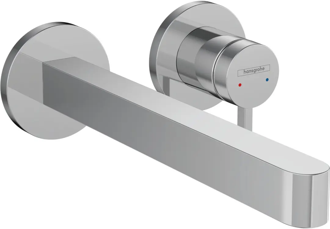 hansgrohe Finoris - Inbouw Wastafelmengkraan - Ééngreeps bediening - Met afvoerplug - 228mm - Chroom