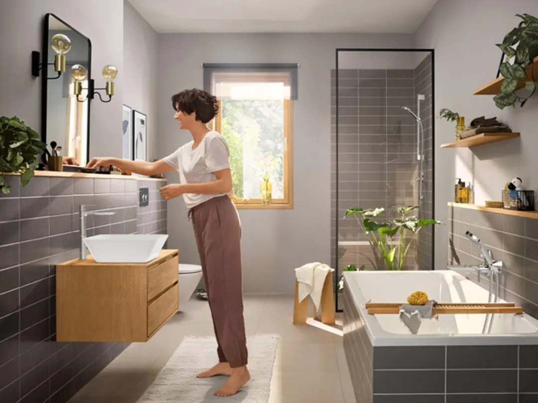 Hansgrohe Rebris E 240 Wastafelkraan - Hoog - Chroom - afbeelding 3 van 6