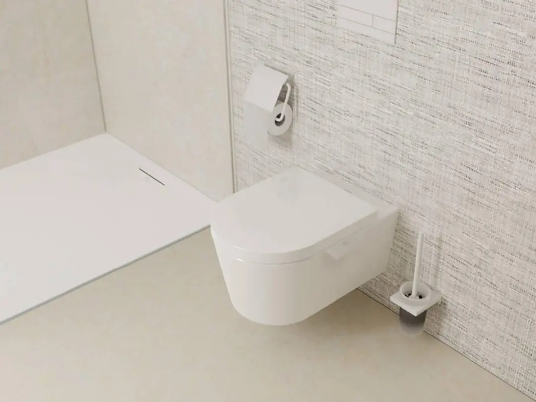 Hansgrohe EluPura S Closetzitting - SoftClose - Glans Wit - afbeelding 3 van 6
