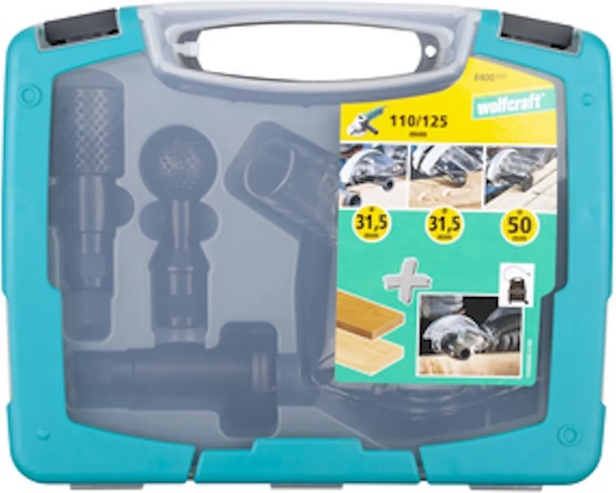 Wolfcraft Houtbewerkingsset voor Haakse Slijpers 4-delig 115-125mm