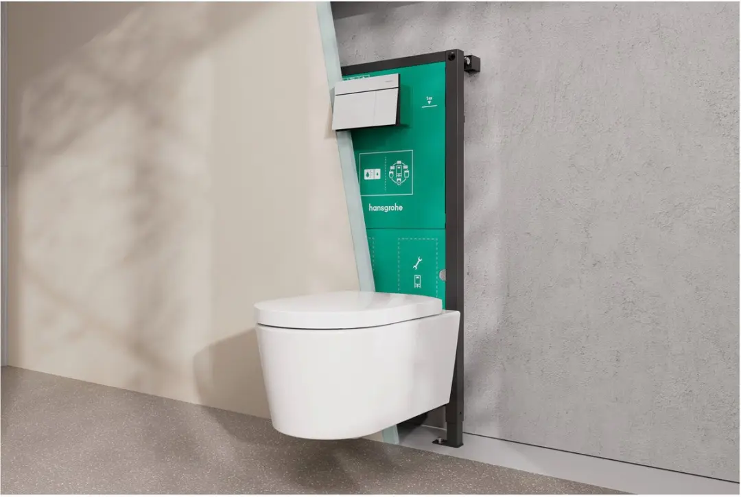 Hansgrohe EluPura S 62055450 Hangend Toilet - Wit - afbeelding 2 van 4