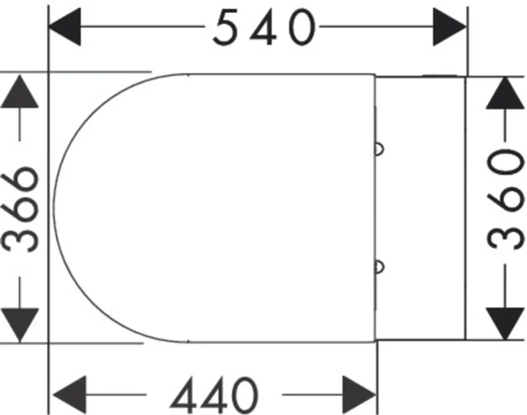 Hansgrohe EluPura S 62055450 Hangend Toilet - Wit - afbeelding 4 van 4