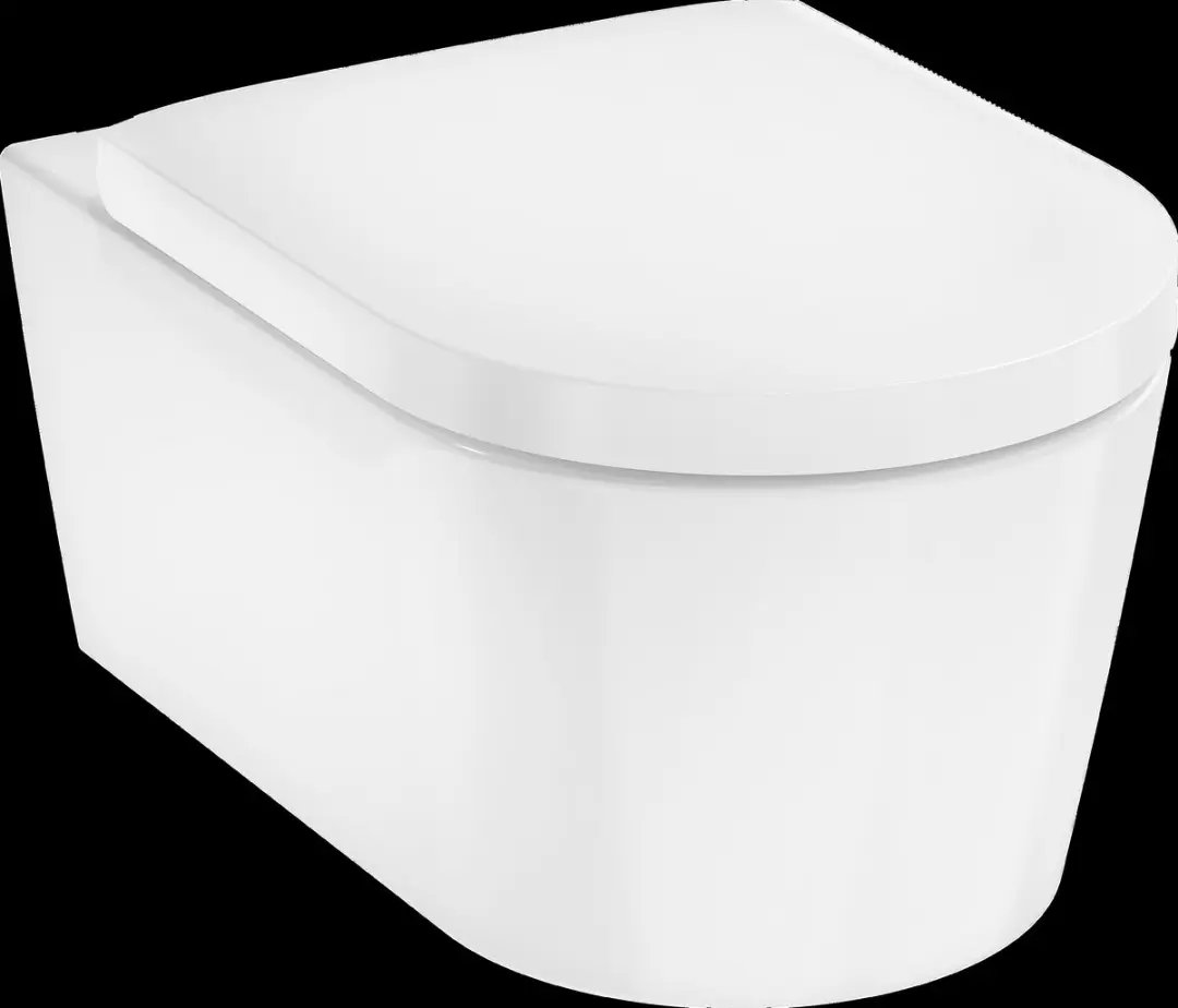 Hansgrohe EluPura S 62055450 Hangend Toilet - Wit - afbeelding 3 van 4