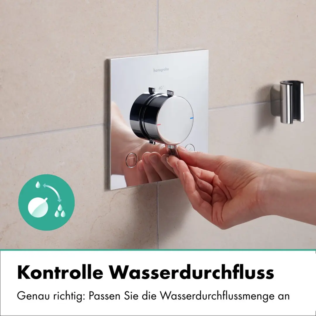 Hansgrohe Ecostat Comfort E Inbouwthermostaat - Chroom - afbeelding 6 van 6