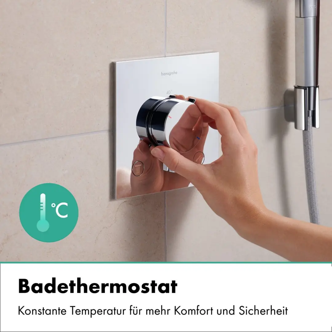 Hansgrohe Ecostat Comfort E Inbouwthermostaat - Chroom - afbeelding 4 van 6