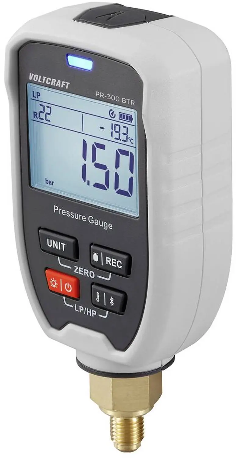 Voltcraft PR-300 BTR Absolutedrukmeter -1 - 60 bar - afbeelding 4 van 5
