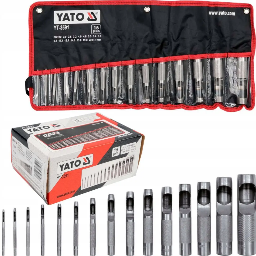 Yato Leren Ponsset 15 Delig