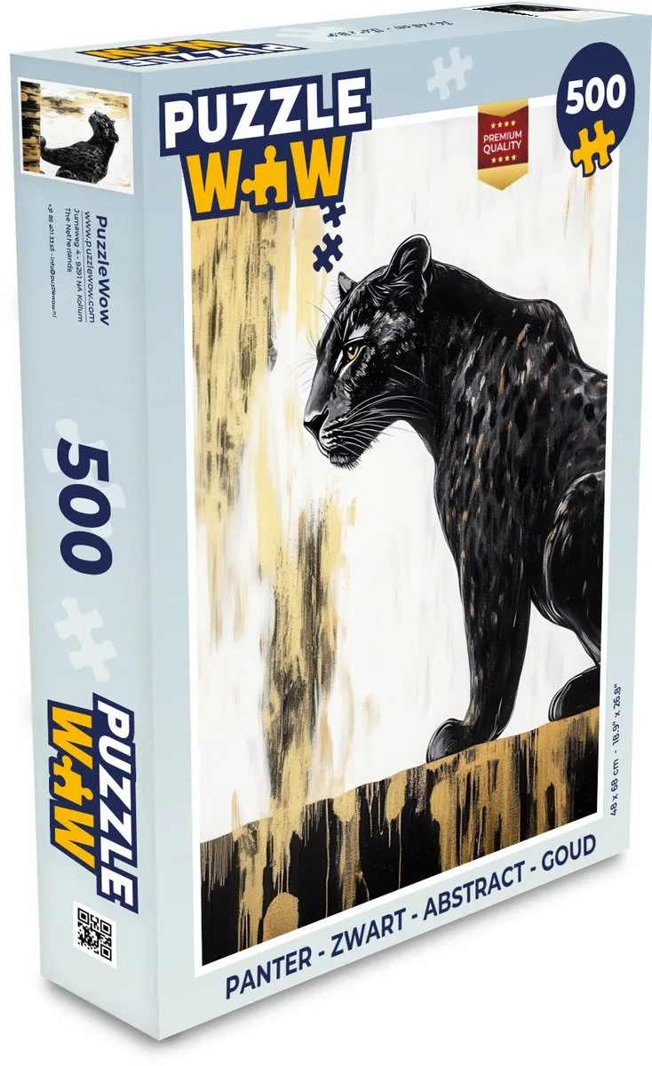 PuzzleWow Panter Legpuzzel 500 Stuks