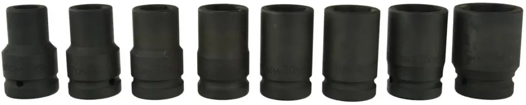 GEKO Dopsleutelset 8-delig - 19-41mm - Zwart - afbeelding 4 van 6
