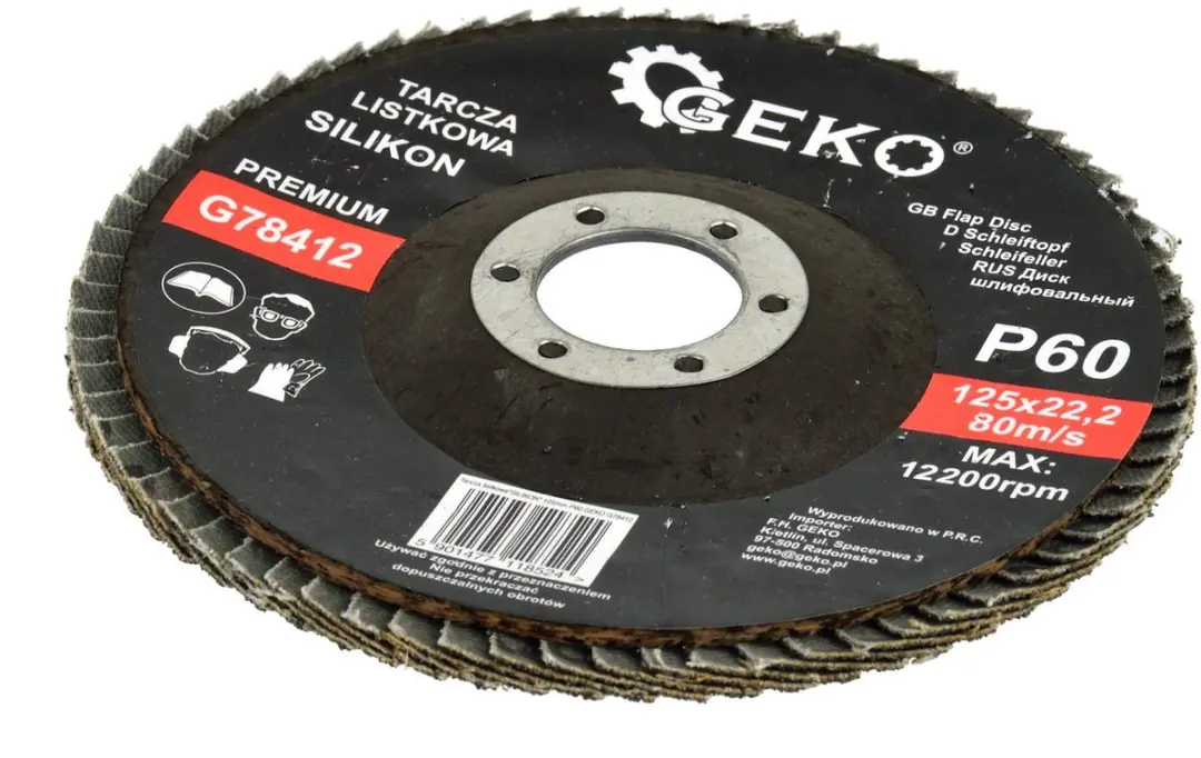 GEKO Silicon Carbide Schuurschijf 125mm P60 - 10 stuks - afbeelding 3 van 6