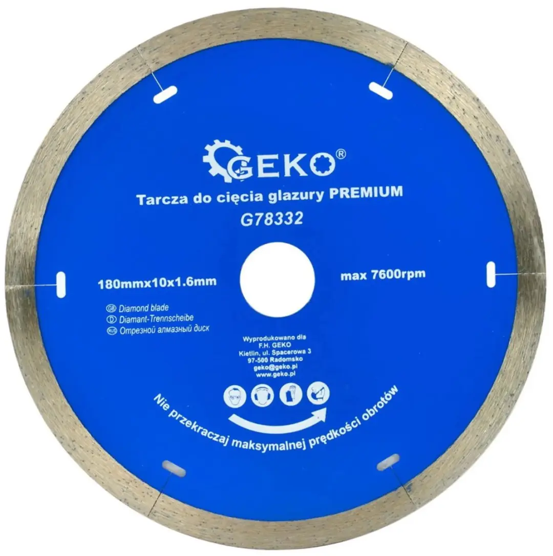 GEKO G78332 Diamantschijf 180mm