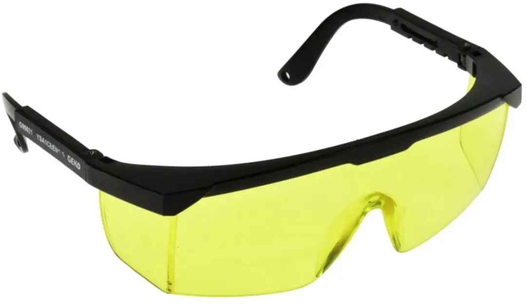 GEKO Veiligheidsbril - Polycarbonaat Lens - Geel - afbeelding 3 van 3