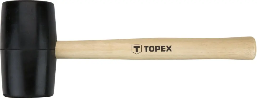 TOPEX Rubberen Hamer 450g 02A344 - afbeelding 2 van 2