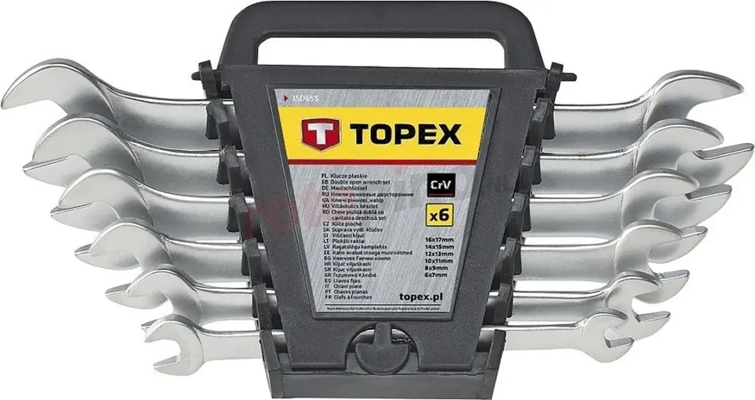 Topex Dubbele Steeksleutelset 6-17mm - 6 Stuks - afbeelding 2 van 2