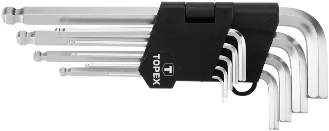 Topex Lange Inbussleutelset 9-delig 1.5-10mm