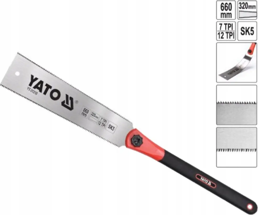 Yato Dubbelzijdige Japanse Zaag YT-31310 - 320 mm - afbeelding 2 van 4