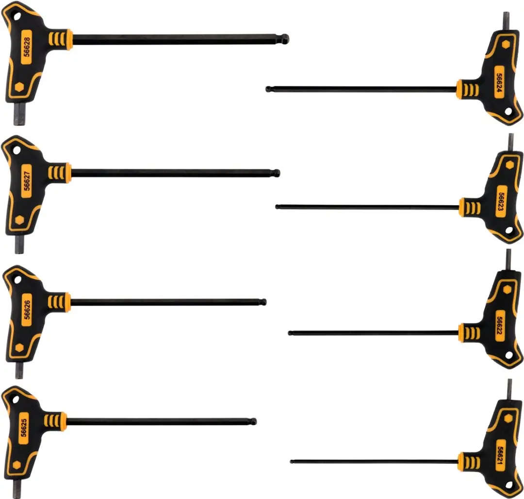 Vorel Inbussleutelset T-Greep 8-Delig 2.5-10mm