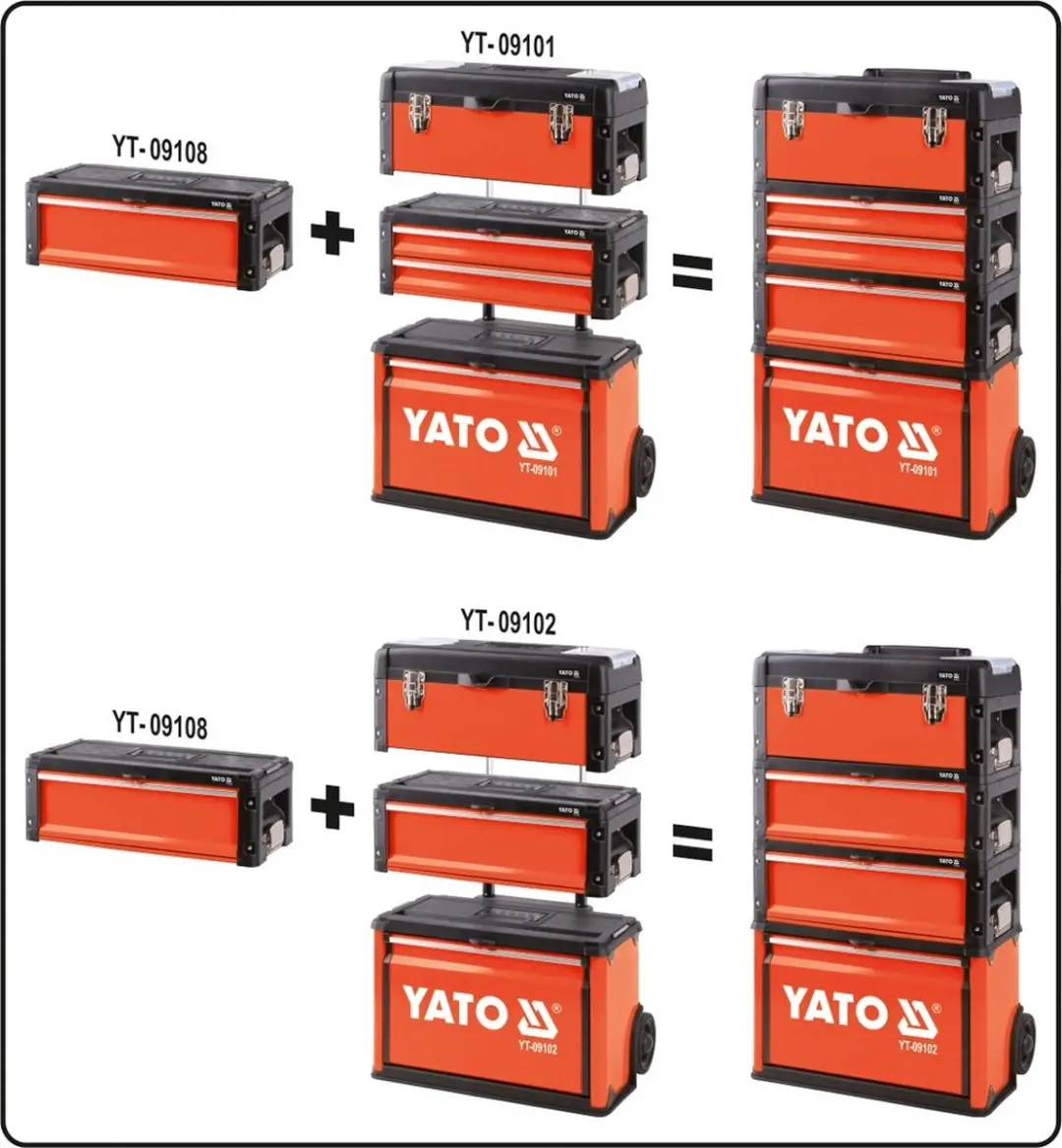 Yato YT-09108 Gereedschapskist 1 Lade - 39x21,5x13cm - afbeelding 6 van 6