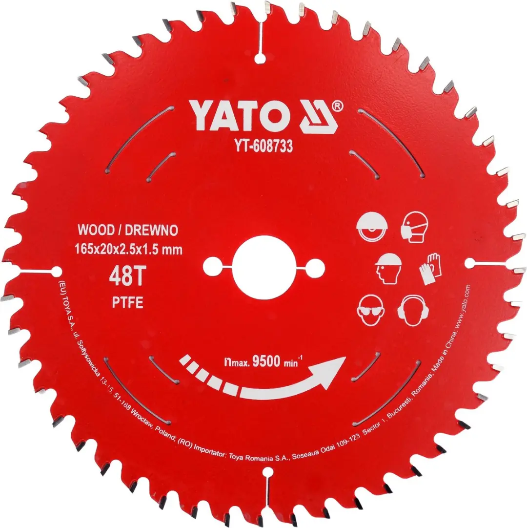 YATO YT-608733 TCT Cirkelzaagblad voor Hout